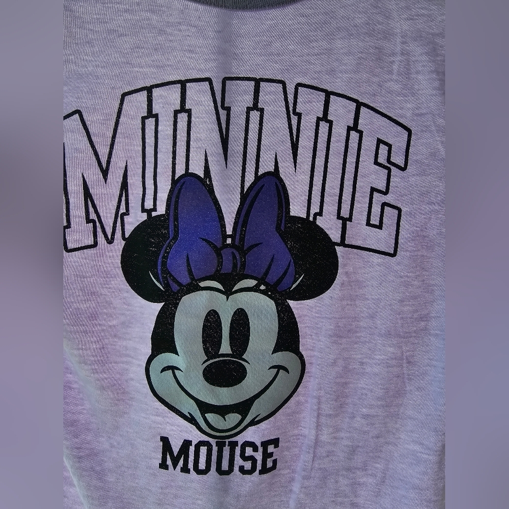 Disney Minnie Mouse Tee - Purple and Black NWOT - Picture 2 of 5